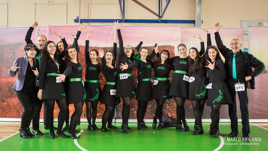 Con gli amici Gens d'Ys a una competizione di danza irlandese